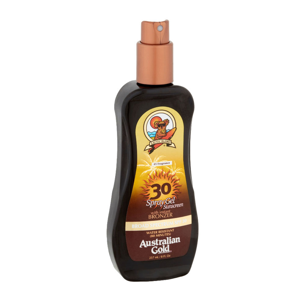 Bronceador Australian Gold Spray Gel Spf 30 8 Oz